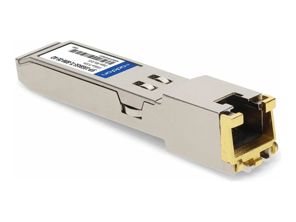 AddOn - SFP  transceiver module - 10GbE - over copper - 10GBase-T - RJ-45 - up to 262 ft - TAA Compliant SFP-10GBASE-TL-80M-DE-AO
