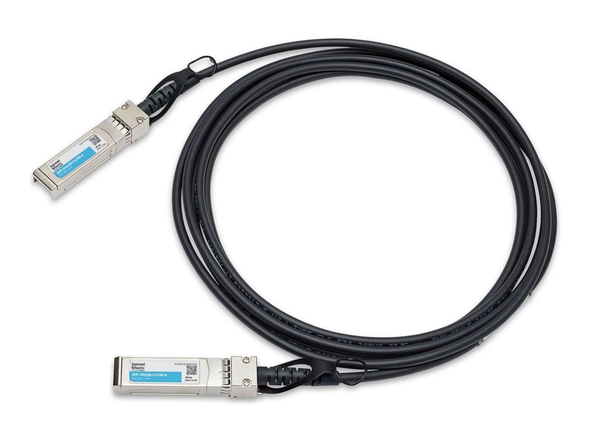 Approved Networks - 10GBase-CU direct attach cable - SFP  to SFP  - 23 ft - twinaxial - passive, solid SFP-H10GB-CU7M-A