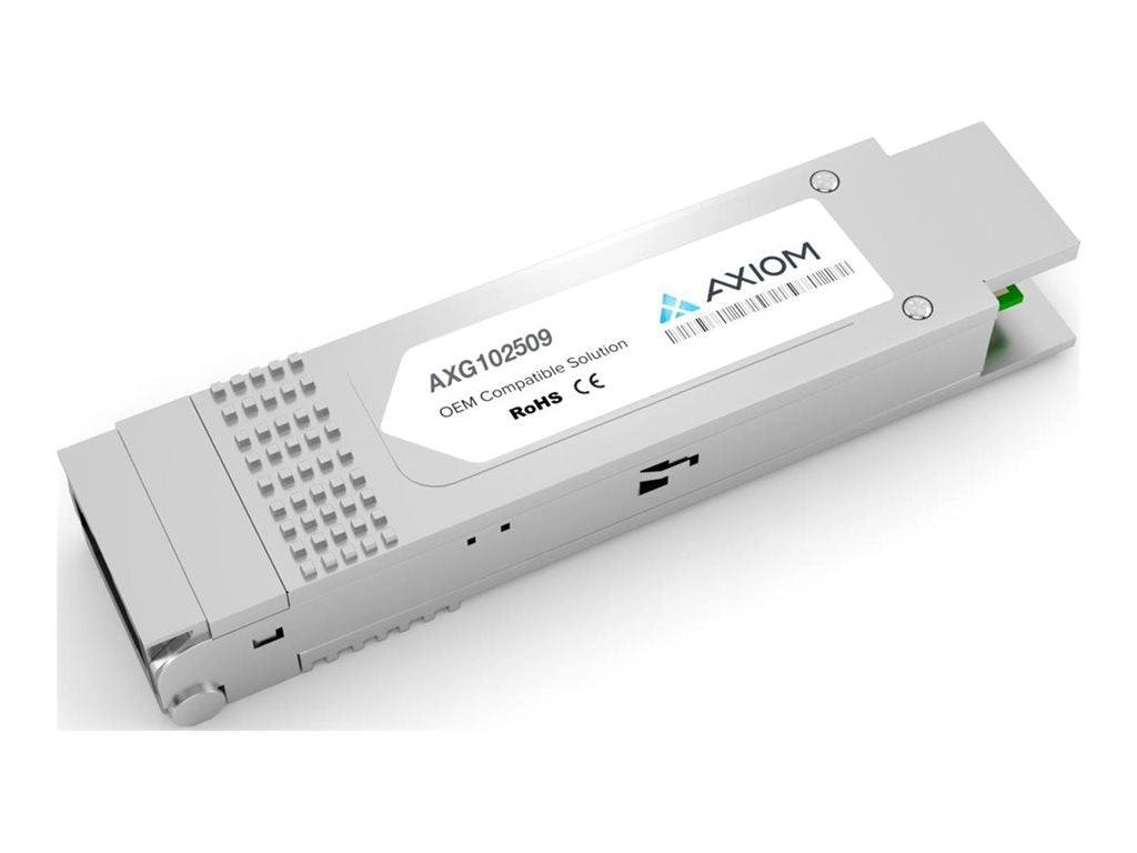 Axiom - QSFP  transceiver module - 40GbE - 40GBASE-SR4 - MPO multi-mode - up to 492 ft - 850 nm - TAA Compliant AXG102509