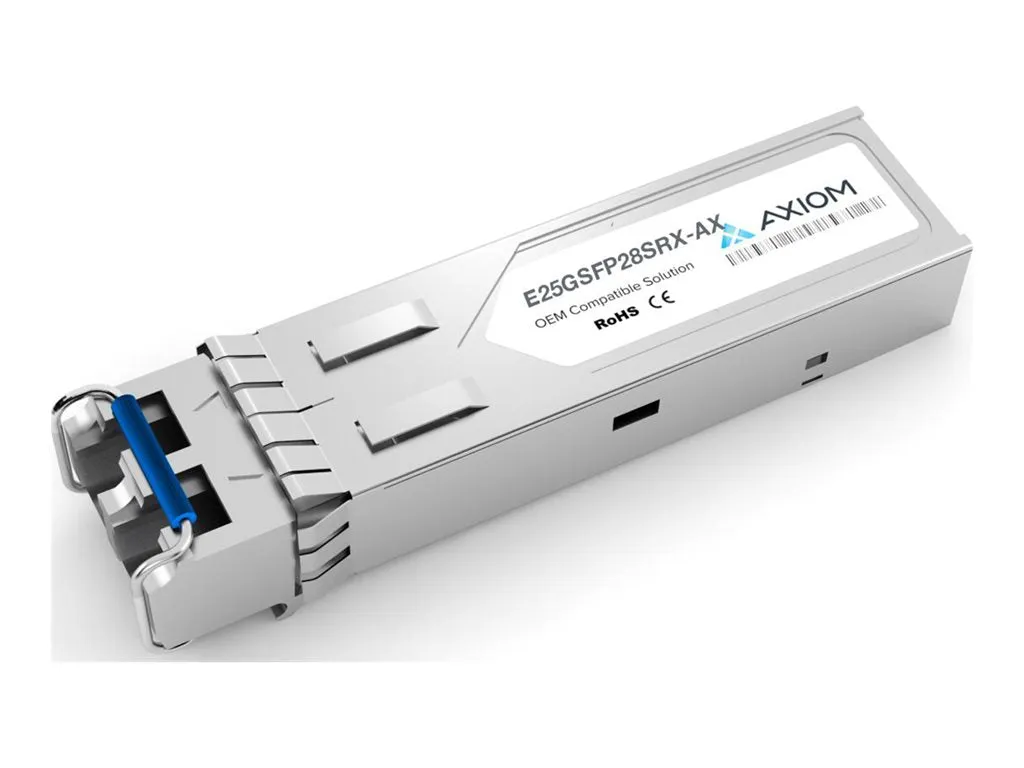 Axiom - SFP28 transceiver module (equivalent to: Intel E25GSFP28SRX) - 25GbE - 25GBase-SR - LC multi-mode - up to 328 ft - 850 E25GSFP28SRX-AX