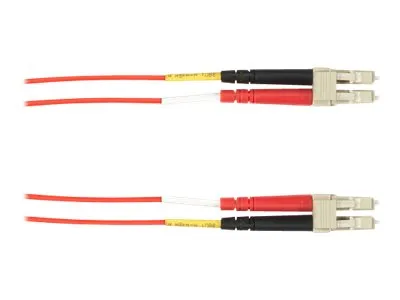 Black Box - Patch cable - LC multi-mode (M) to LC multi-mode (M) - 1 m - fiber optic - 62.5 / 125 micron - plenum - red FOCMP62-001M-LCLC-RD