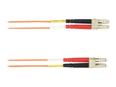 Black Box - Patch cable - LC multi-mode (M) to LC multi-mode (M) - 30 m - fiber optic - duplex - OM4 - plenum - orange FOCMPM4-030M-LCLC-OR