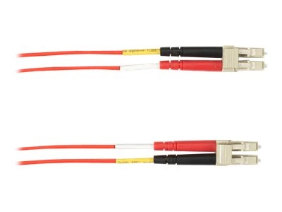Black Box - Patch cable - LC multi-mode (M) to LC multi-mode (M) - 5 m - fiber optic - 62.5 / 125 micron - plenum - red FOCMP62-005M-LCLC-RD