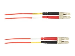 Black Box - Patch cable - LC multi-mode (M) to LC multi-mode (M) - 5 m - fiber optic - 62.5 / 125 micron - plenum - red FOCMP62-005M-LCLC-RD
