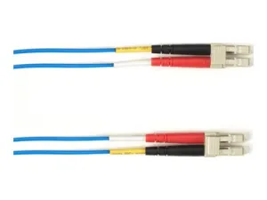 Black Box - Patch cable - LC multi-mode (M) to LC multi-mode (M) - 5.18 m - fiber optic - 50 / 125 micron - OM3 - OFNR - blue FOCMR10-LCLC-BL-17