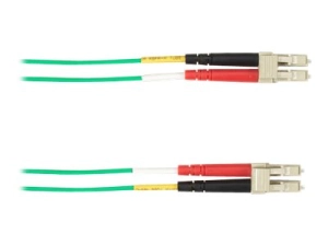 Black Box - Patch cable - LC single-mode (M) to LC single-mode (M) - 10 m - fiber optic - plenum - green FOCMPSM-010M-LCLC-GN
