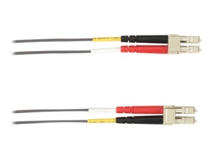 Black Box - Patch cable - LC single-mode (M) to LC single-mode (M) - 2 m - fiber optic - plenum - gray FOCMPSM-002M-LCLC-GR