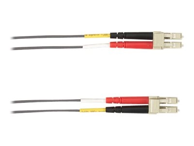 Black Box - Patch cable - LC single-mode (M) to LC single-mode (M) - 2 m - fiber optic - plenum - gray FOCMPSM-002M-LCLC-GR