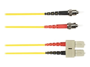 Black Box - Patch cable - ST multi-mode (M) to SC multi-mode (M) - 5 m - fiber optic - 62.5 / 125 micron - yellow FOCMR62-005M-STSC-YL