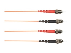 Black Box - Patch cable - ST multi-mode (M) to ST multi-mode (M) - 2 m - fiber optic - 62.5 / 125 micron - orange FOCMR62-002M-STST-OR