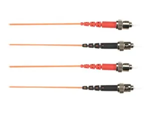 Black Box - Patch cable - ST multi-mode (M) to ST multi-mode (M) - 5 m - fiber optic - 62.5 / 125 micron - orange FOCMR62-005M-STST-OR