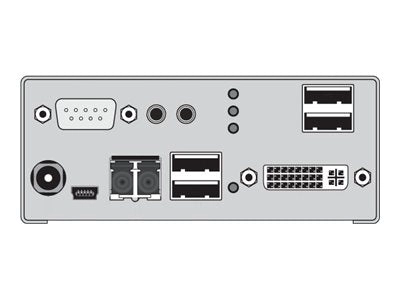 Black Box ServSwitch DKM Receiver, Fibre Single-Link DVI - Video/audio/USB/serial extender - receiver - up to 6.2 miles - for ACX1R-12A-SM