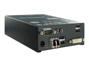 Black Box ServSwitch DKM Receiver, Fibre Single-Link DVI - Video/audio/USB/serial extender - receiver - up to 6.2 miles - for ACX1R-12A-SM