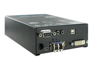 Black Box ServSwitch DKM Transmitters, Fibre Single-Link DVI - Video/audio/USB/serial extender - up to 6.2 miles - for P/N: ACX0000, ACX1T-12A-SM