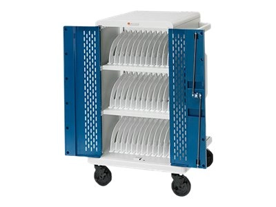 Bretford Core M CORE36MSBP-CTGRA - Cart (charge only) - for 36 tablets / notebooks - lockable - steel - concrete, glossy grass