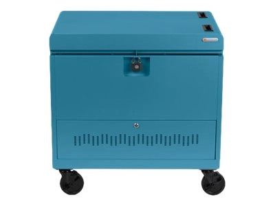 Bretford Cube Toploader TVTL30CADUSB - Cart (charge only) - pre-wired - for 30 tablets / notebooks - with caddies - lockable TVTL30CADUSB-PA