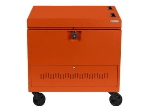 Bretford Cube Toploader TVTL30CADUSB - Cart (charge only) - pre-wired - for 30 tablets / notebooks - with caddies - lockable TVTL30CADUSB-TAG