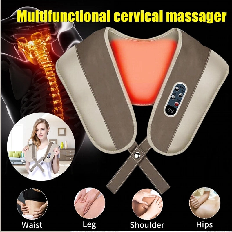 Cervical Massage shawls with Heat Deep Kneading Massager Shoulders