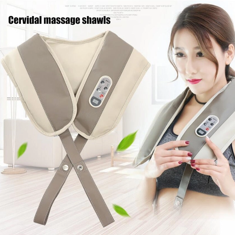 Cervical Massage shawls with Heat Deep Kneading Massager Shoulders