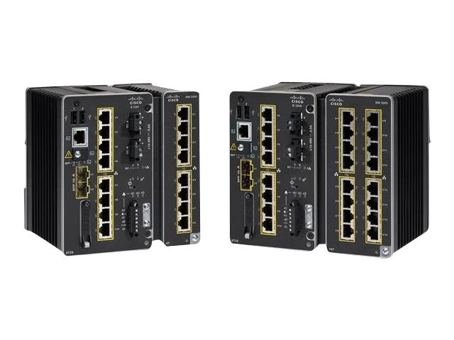 Cisco Catalyst IE3300 Rugged Series - Network Advantage - switch - managed - 10 x 10/100/1000 (8 PoE )   2 x SFP - DIN rail mountable IE-3300-8P2S-A-RF