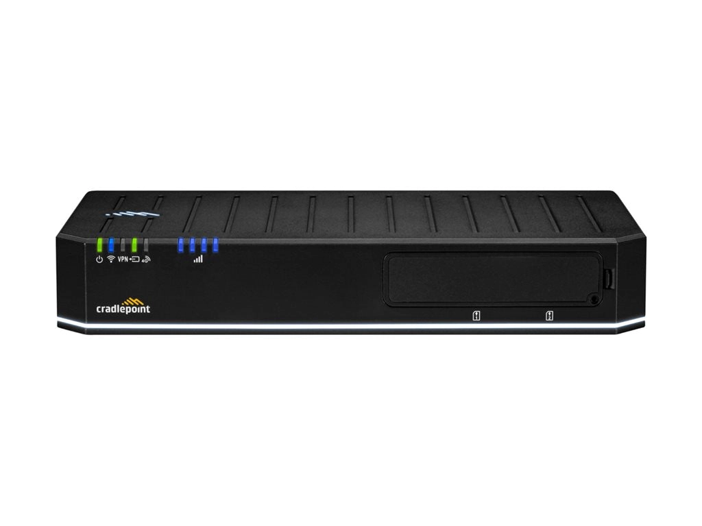 Cradlepoint E300 Series Enterprise Router E300-5GB - Wireless router - WWAN 10GbE - Wi-Fi 6 - Dual Band - 3G, 4G, 5G - wall-mountable TU-BFA4-03005GB-GN