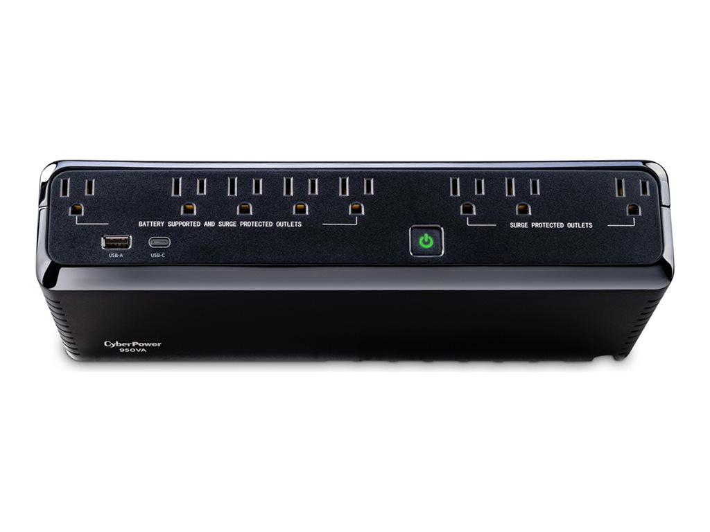 CyberPower Standby Series SL950U - UPS - AC 120 V - 510 Watt - 950 VA - 6.5 Ah - USB - output connectors: 8 - black