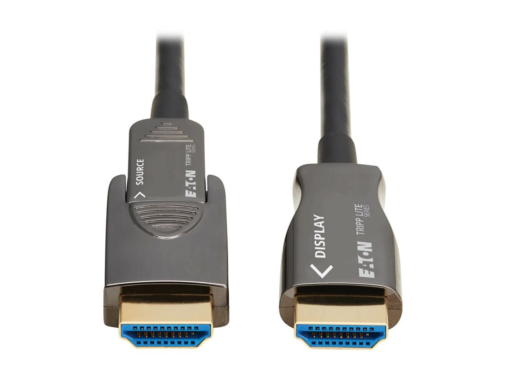 Eaton Tripp Lite Series 8K HDMI Fiber Active Optical Cable (AOC) - 8K UHD @ 60 Hz, HDR, Detachable Connector, M/M, Black, 30 P568FM-30M-8K6