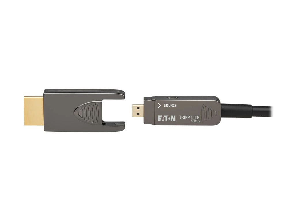 Eaton Tripp Lite Series 8K HDMI Fiber Active Optical Cable (AOC) - 8K UHD @ 60 Hz, HDR, Detachable Connector, M/M, Black, 30 P568FM-30M-8K6