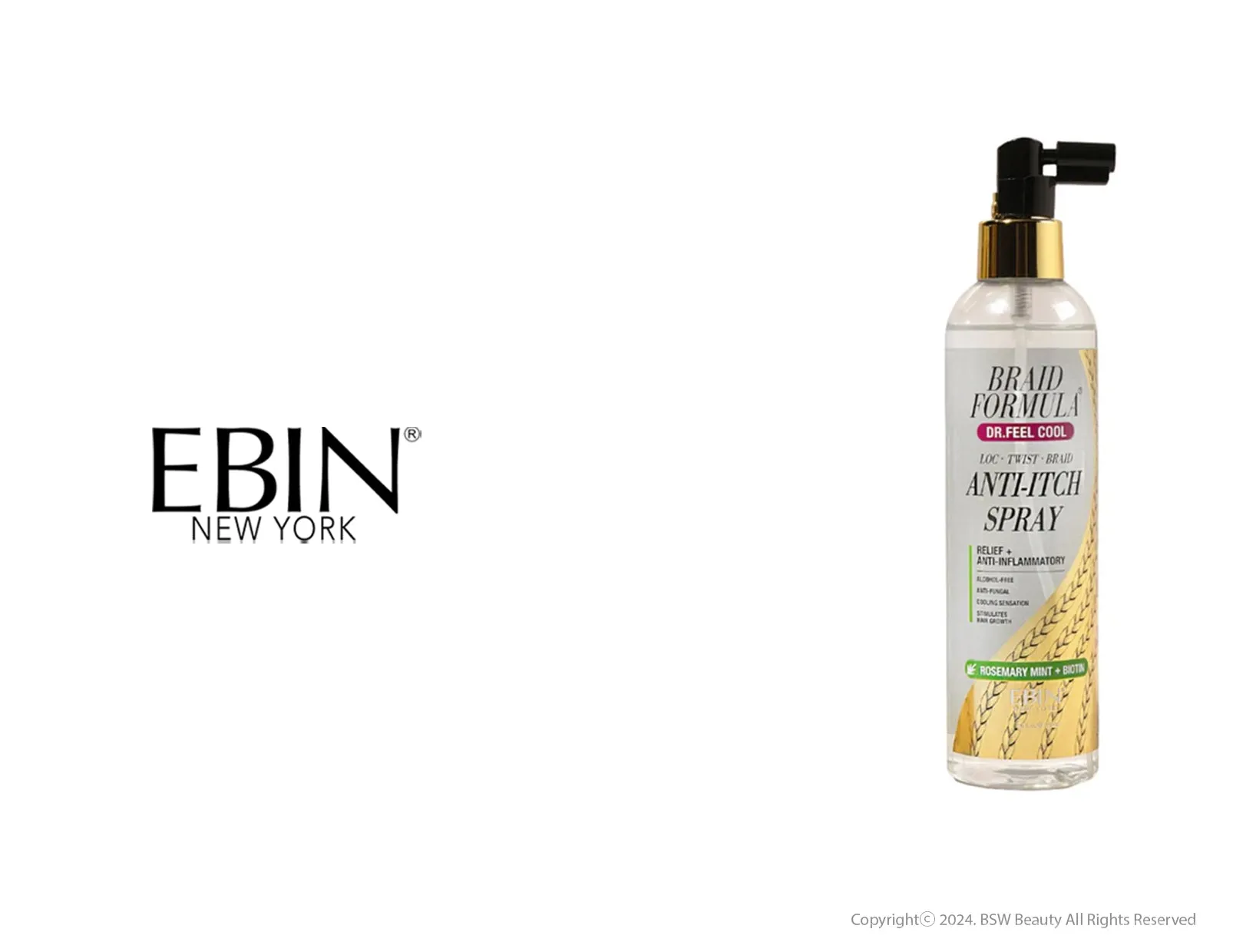 EBIN DR. FEEL COOL ANTI-ITCH SPRAY - ROSEMARY MINT BIOTIN 250ml