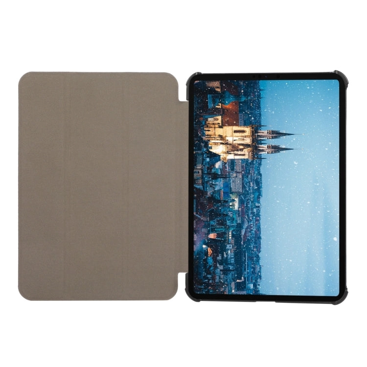 For iPad Mini 3-folding Skin Texture Horizontal Flip TPU   PU Tablet Leather Case with Holder