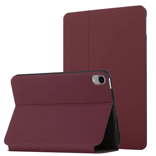 For iPad mini 6 Dual-Folding Horizontal Flip Tablet Case with Holder  Sleep / Wake-up