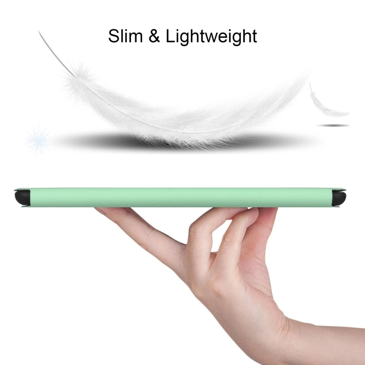 For iPad mini 6 Dual-Folding Horizontal Flip Tablet Case with Holder  Sleep / Wake-up