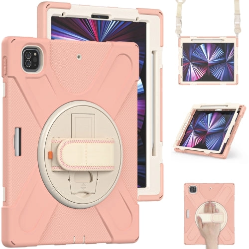 For iPad Pro 12.9 2021 Silicone   PC Protective Tablet Case with Holder  Shoulder