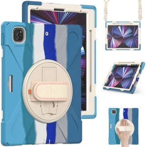 For iPad Pro 12.9 2021 Silicone   PC Protective Tablet Case with Holder  Shoulder