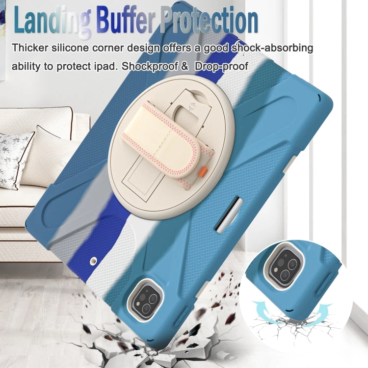 For iPad Pro 12.9 2021 Silicone   PC Protective Tablet Case with Holder  Shoulder