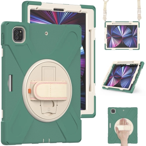 For iPad Pro 12.9 2021 Silicone   PC Protective Tablet Case with Holder  Shoulder