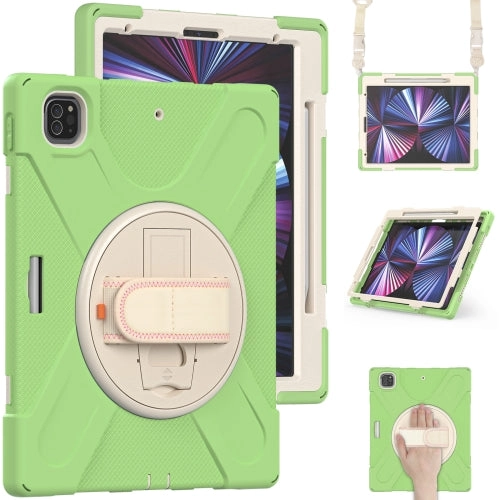 For iPad Pro 12.9 2021 Silicone   PC Protective Tablet Case with Holder  Shoulder