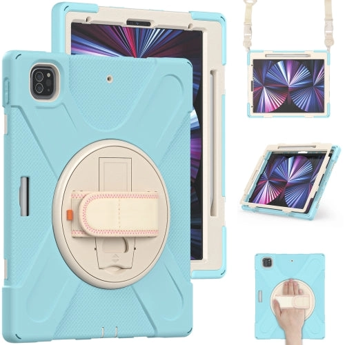 For iPad Pro 12.9 2021 Silicone   PC Protective Tablet Case with Holder  Shoulder