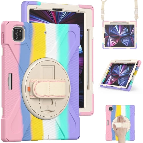 For iPad Pro 12.9 2021 Silicone   PC Protective Tablet Case with Holder  Shoulder