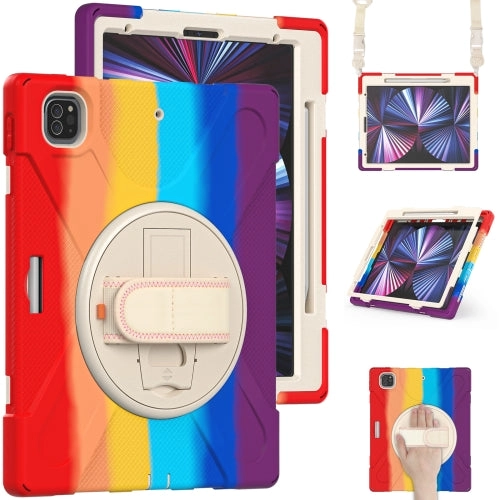 For iPad Pro 12.9 2021 Silicone   PC Protective Tablet Case with Holder  Shoulder