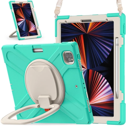 For iPad Pro Silicone   PC Protective Tablet Case with Holder  Shoulder Strap