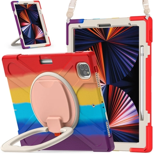 For iPad Pro Silicone   PC Protective Tablet Case with Holder  Shoulder Strap