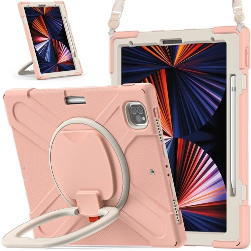 For iPad Pro Silicone   PC Protective Tablet Case with Holder  Shoulder Strap