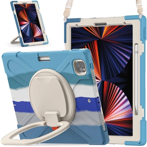 For iPad Pro Silicone   PC Protective Tablet Case with Holder  Shoulder Strap
