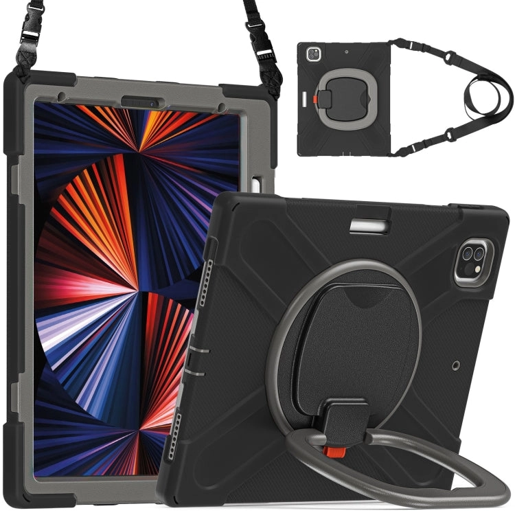 For iPad Pro Silicone   PC Protective Tablet Case with Holder  Shoulder Strap