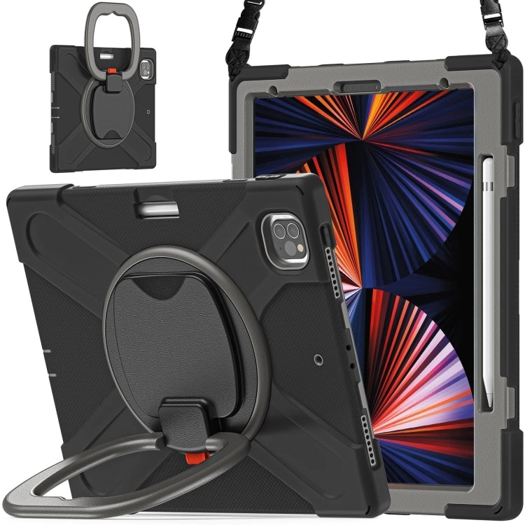 For iPad Pro Silicone   PC Protective Tablet Case with Holder  Shoulder Strap