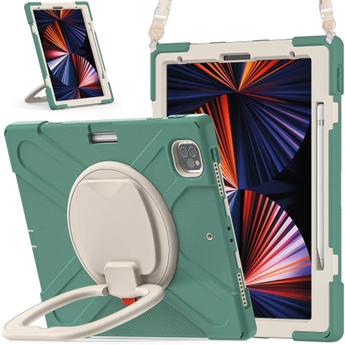 For iPad Pro Silicone   PC Protective Tablet Case with Holder  Shoulder Strap