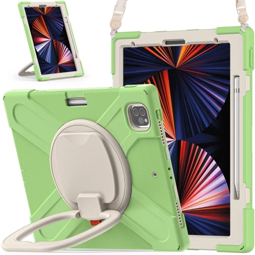 For iPad Pro Silicone   PC Protective Tablet Case with Holder  Shoulder Strap
