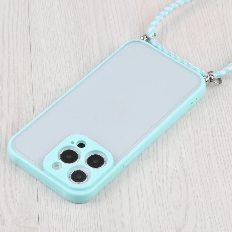 For iPhone 11 Candy Transparent Phone Case with Lanyard