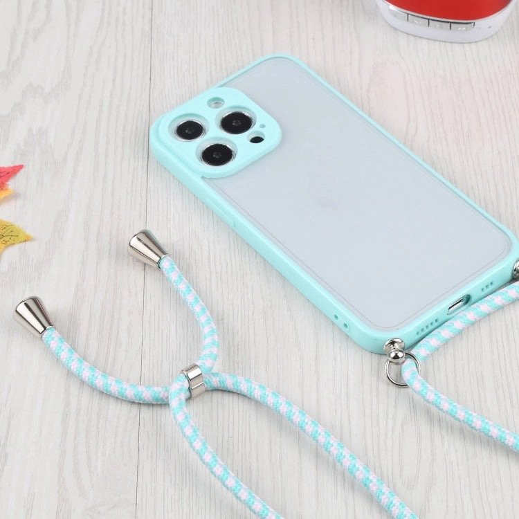 For iPhone 11 Candy Transparent Phone Case with Lanyard